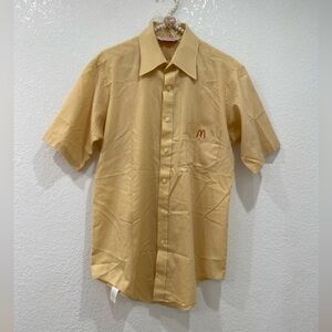 Mcdonald’s 1976 vintage button down short sleeve shirt